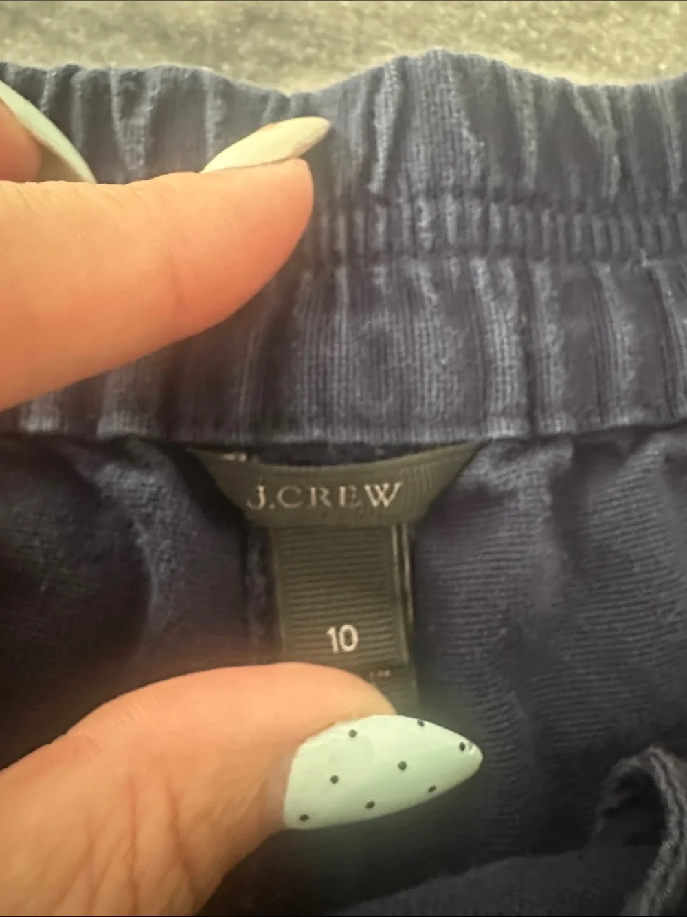 J. Crew Navy Elastic-Waist Athletic Shorts